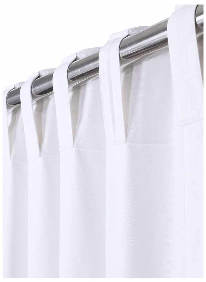 HOMIDATE Long White Cotton Drapes 108-Inch- Set of 2,50x108 inch Textured Curtains for Living Room, Room Decor, Light Filtering Panels - Image 2